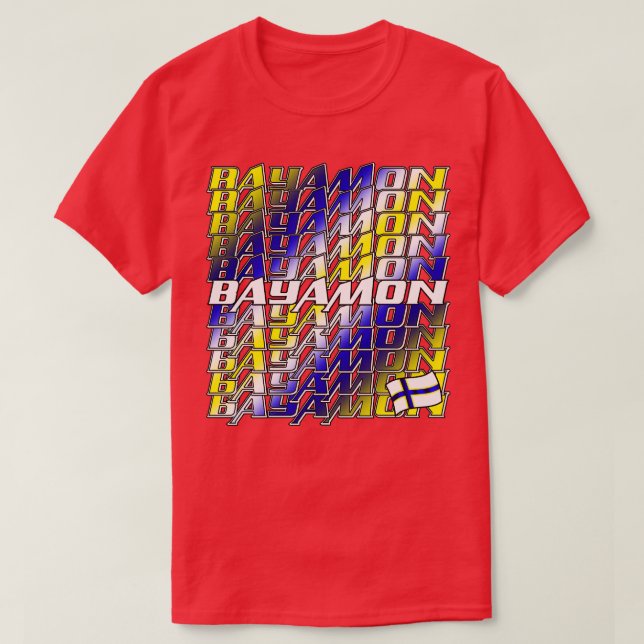 Bayamon Cascade text 2 T Shirt (Design framsida)