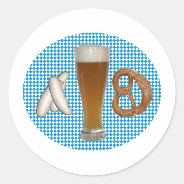 bayerische Brotzeit Runt Klistermärke (Framsida)