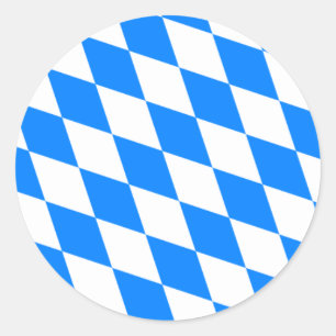 Bayerische Flagga - Bayerische Flagge Runt Klistermärke