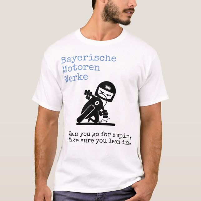 Bayerische Motoren Werke Lean T Shirt (Framsida)
