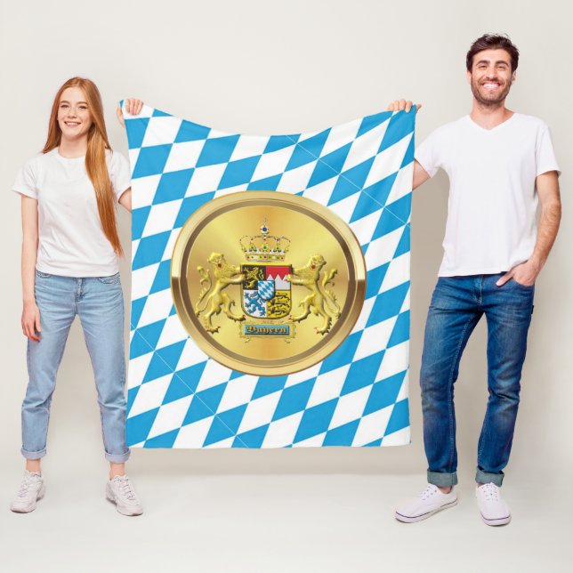 Bayerische vapensköldsfilta fleecefilt (På plats)