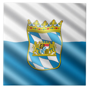 Bayerisk flagga kakelplatta