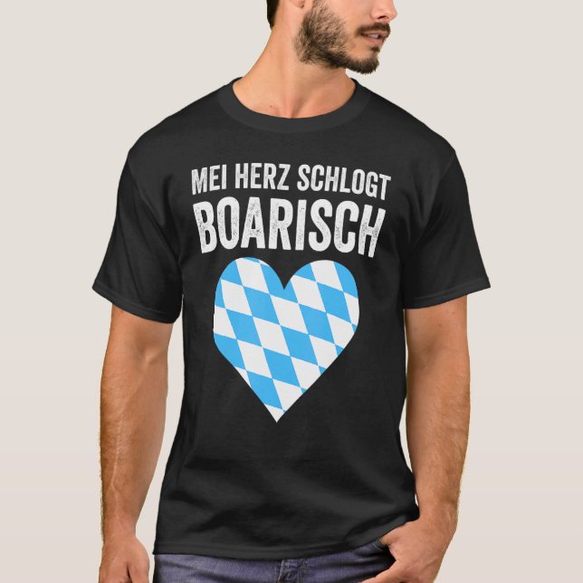 Bayeristisk bayersk bavarian München T Shirt (Framsida)