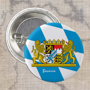 Bayerknapp, patriotisk bayersk Flagga mode Knapp