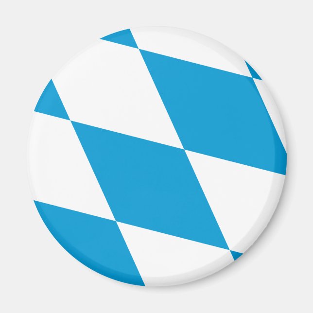 Bayern Flagga Bayerische Flagga Magnet (Framsidan)