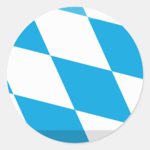 Bayern Flagga Gem Runt Klistermärke