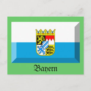 Bayern Flagga Gem Vykort