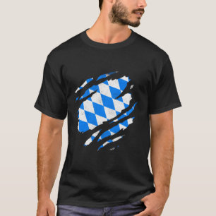 Bayern Flagga München Gery Europe Ger Bayern Bavar T Shirt