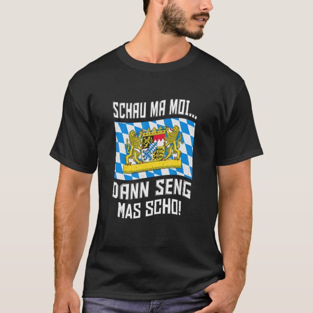 Bayern Freistaat Bairisch Bavarian Satt 1 T Shirt (Framsida)