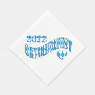 Bayern German Beer Festival Logotyp Oktoberfest 20 Pappersservett