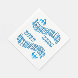 Bayern German Beer Festival Logotyp Oktoberfest 20 Pappersservett