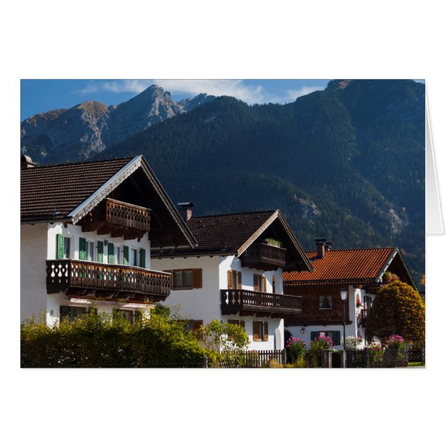 Bayern Graffito Byggnad Hälsningskort (Framsidan Horizontal)