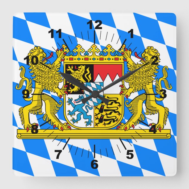 Bayern Jackar om arm Fyrkantig Klocka (Framsida)