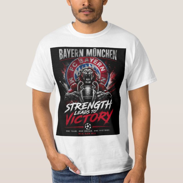Bayern Munich – Power & Victory T-Shirt (Framsida)