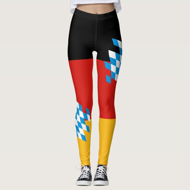 BAYERN TYSKA FLAGGAFÄRGER + dina idéer Leggings (Framsida)