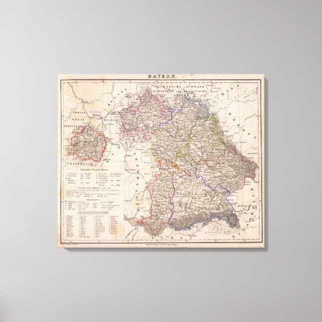 Bayern, Tyskland Canvastryck (Framsida)