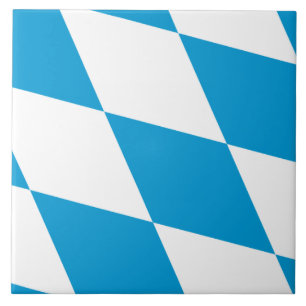Bayern, Tyskland Flagga Tile Kakelplatta