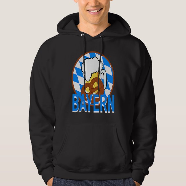 Bayern Tyskland Tradition Hoodie (Framsida)