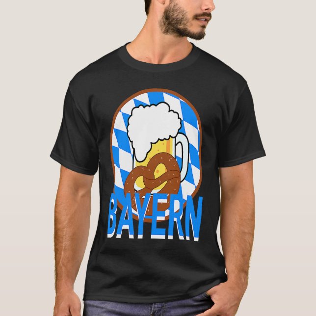 Bayern Tyskland Tradition T Shirt (Framsida)
