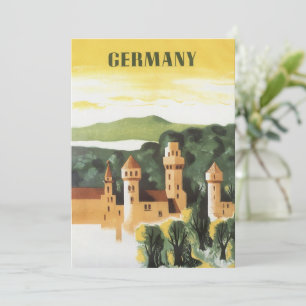 Bayern, Tyskland, tyskt slott vintage reskonst