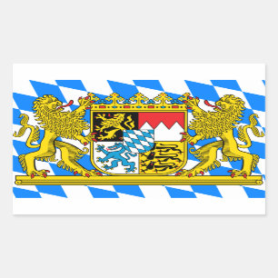 Bayern vapensköld rektangulärt klistermärke