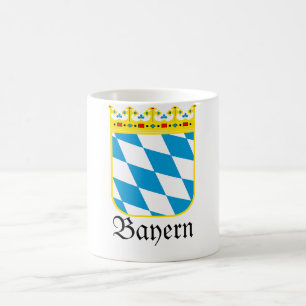 Bayern Wappen Bayern vapensköld Kaffemugg