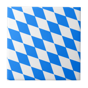 Bayersk flagga - Bayerische Flagge Kakelplatta