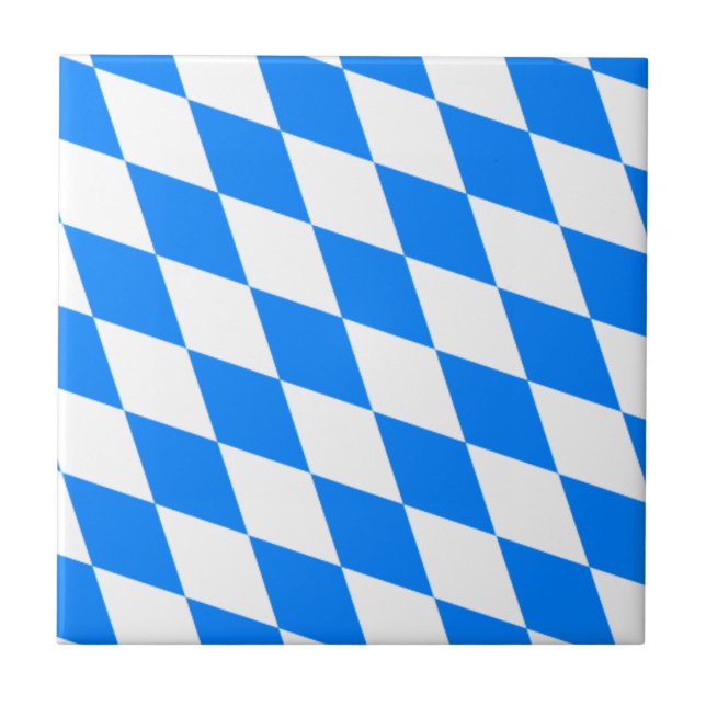 Bayersk flagga - Bayerische Flagge Kakelplatta (Framsidan)