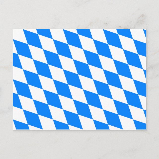 Bayersk flagga - Bayerische Flagge Vykort (Framsida)