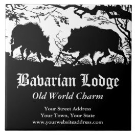 Bayersk jägarevildsvin tyska beställnings- Trivet Kakelplatta