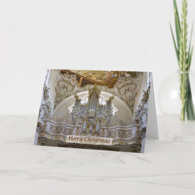 Bayersk organjulkort helgkort (Framsida)