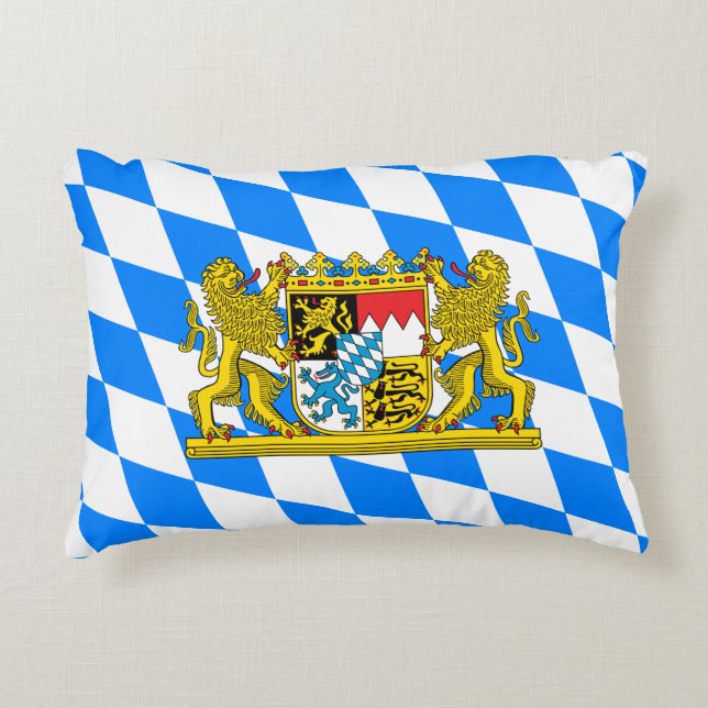 Bayersk vapensköld prydnadskudde (Framsidan)