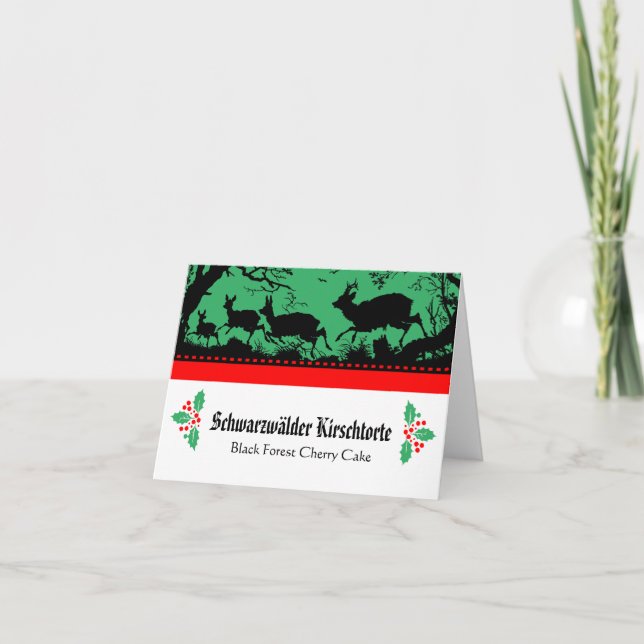 Bayerska buffébordets matbeskrivningskort kort (Framsida)
