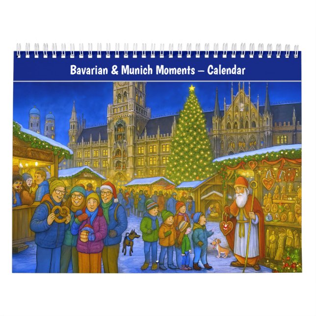 Bayerska ögonblick – Ett år i Wimmelbilder Kalender (Omslag)