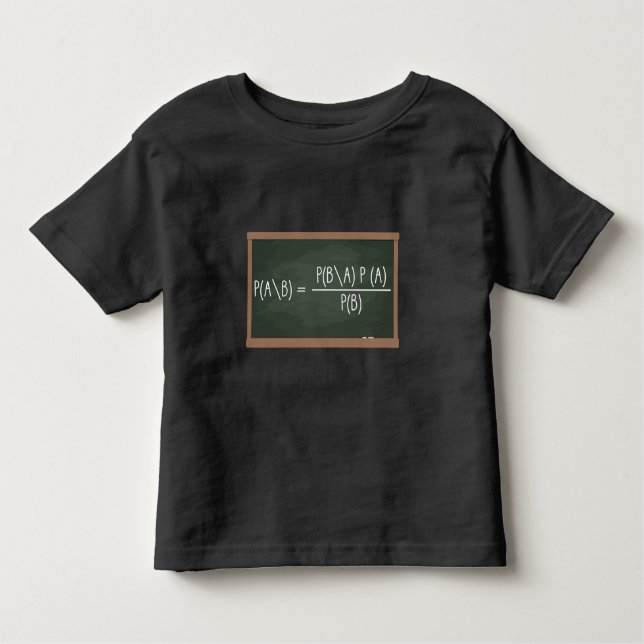 Bayes Theorem Probability Theory Data Science T Shirt (Framsida)