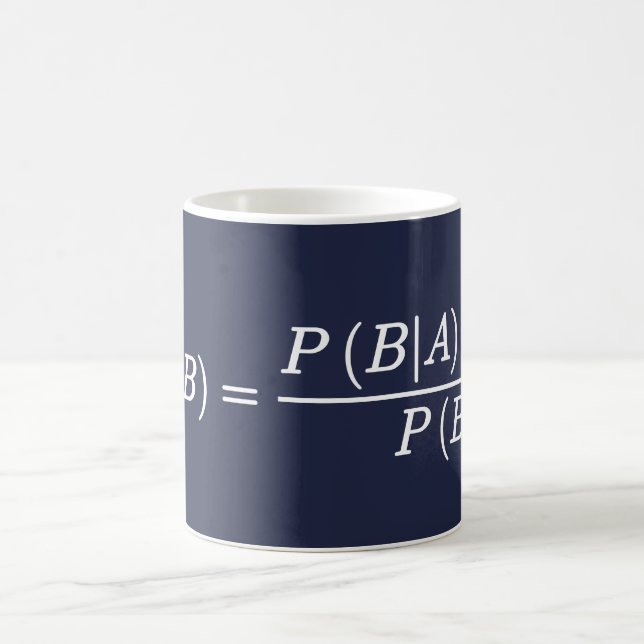 Bayes Theorem Science Mathematical Equation Mugg (Center)