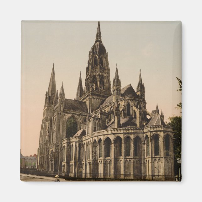 Bayeux Cathedral, Bayeux, Frankrike Magnet (Framsidan)