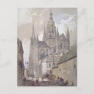 Bayeux Cathedral, View från södra Öster Vykort