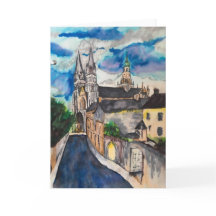 Bayeux-katedral, Frankrike Blank Greeting Card