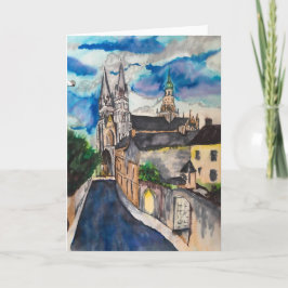 Bayeux-katedral, Frankrike Blank Greeting Card Kort