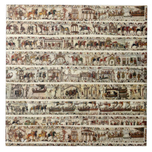 BAYEUX TAPESTRY 1066 Battle of Hastings Kakelplatta
