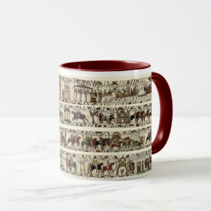 BAYEUX TAPESTRY 1066 Battle of Hastings, Medieval Mugg