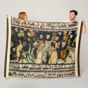 BAYEUX TAPESTRY 1066 Kung Harold Fleecefilt
