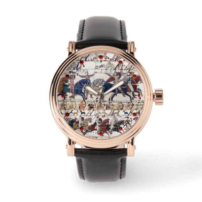 BAYEUX TAPESTRY 1066 NORMAN KNIGHTS AND ARCHERS ARMBANDSUR (Framsida)