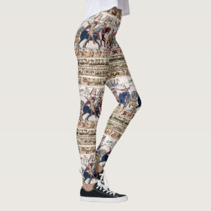 BAYEUX TAPESTRY 1066 NORMAN KNIGHTS AND ARCHERS LEGGINGS