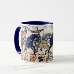 BAYEUX TAPESTRY 1066 NORMAN KNIGHTS AND ARCHERS MUGG