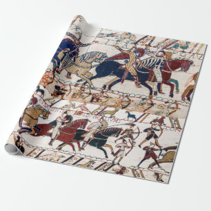 BAYEUX TAPESTRY 1066 NORMAN KNIGHTS AND ARCHERS PRESENTPAPPER