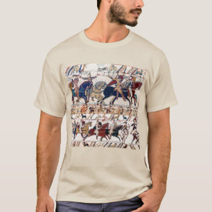 BAYEUX TAPESTRY 1066 NORMAN KNIGHTS AND ARCHERS T SHIRT