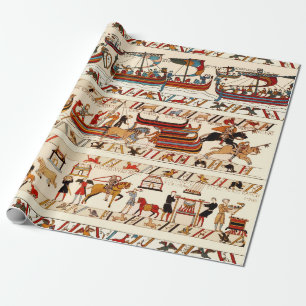 BAYEUX TAPESTRY 1066,NORSKA KNIGHTS,VIKING FRAKTAS PRESENTPAPPER