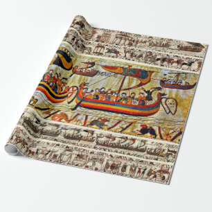 BAYEUX TAPESTRY 1066 VIKING FRAKTASS PRESENTPAPPER
